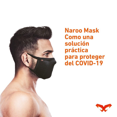 Mascara Filtrante Lavable Fu+ - Negra M/L
