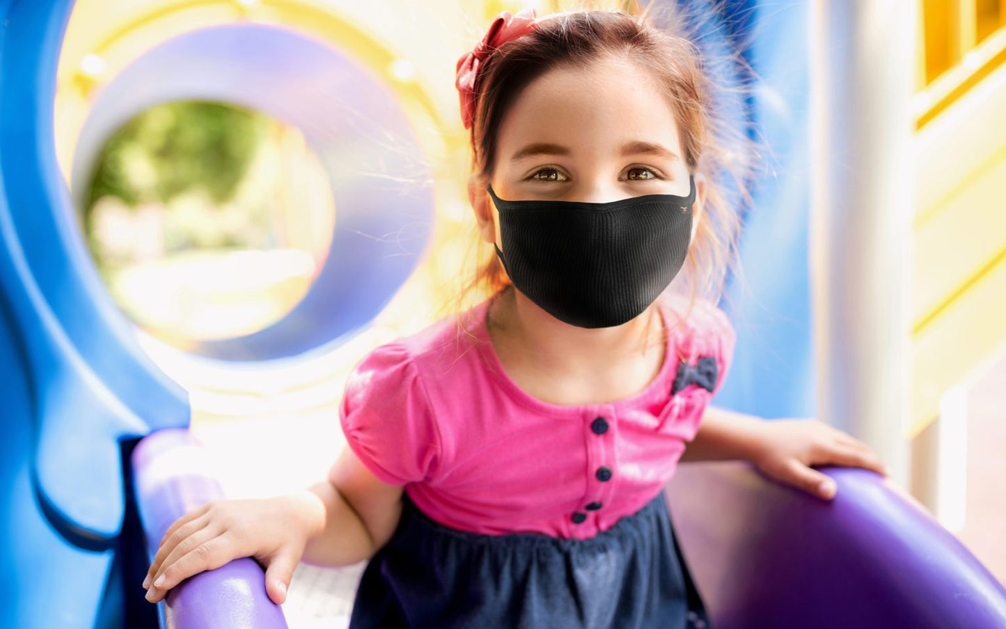 Máscara Filtrante Antimicrobiana Lavable Fu+ Copper- Negro M/L