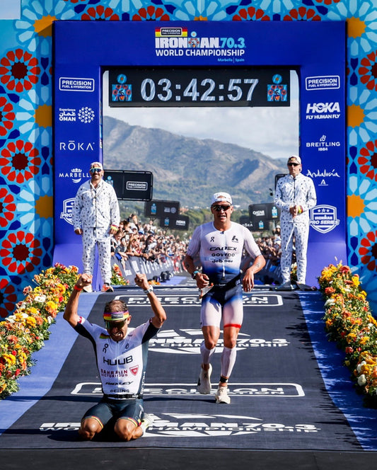 Geens se Corona Rey del Mundial 70.3 en un Final de Película