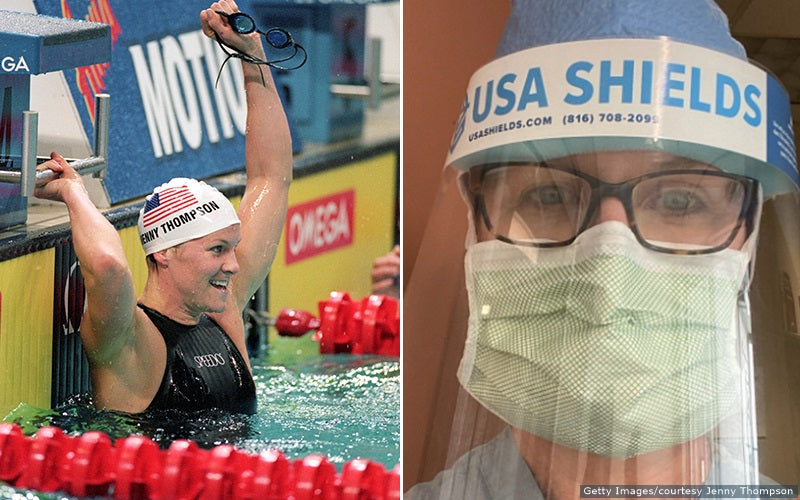 Jenny Thompson, la nadadora con más oros olímpicos que combate el Covid-19 en primera línea