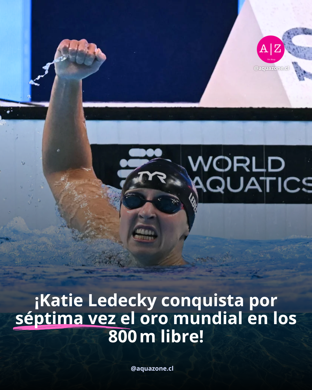 🏊‍♀️ Katie Ledecky hace historia en los 800m libre: ¡7 títulos mundiales consecutivos!