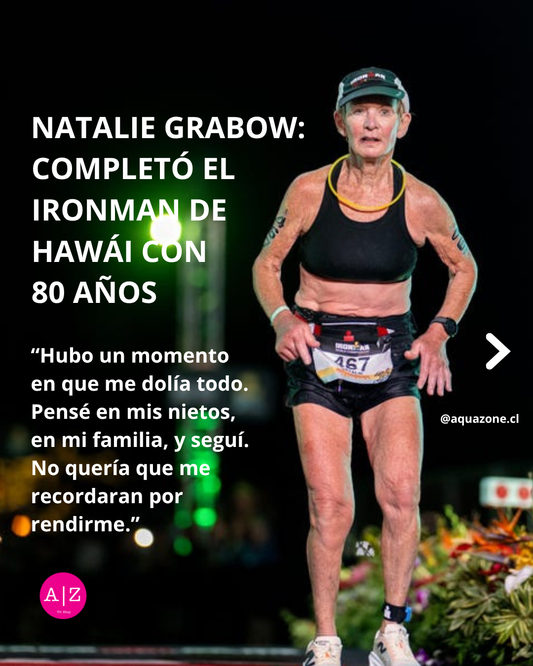La increíble hazaña de una mujer de 80 años en el Ironman World Championship, Natalie Grabow